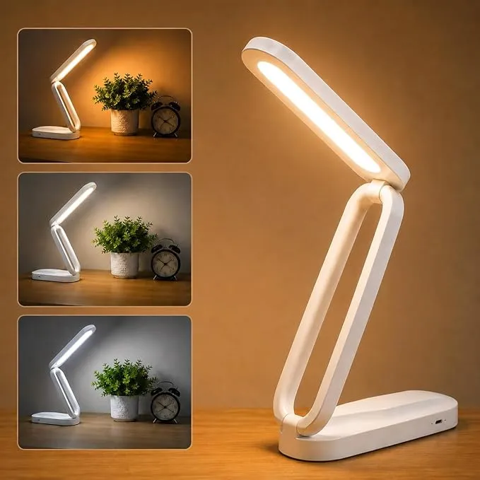 Fulminare Plastic LED Desk Lamp Dimmable Reading Table Lamp with